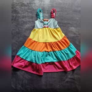 Jona Michelle - Colorful Striped Sleeveless Dress - Size 4T